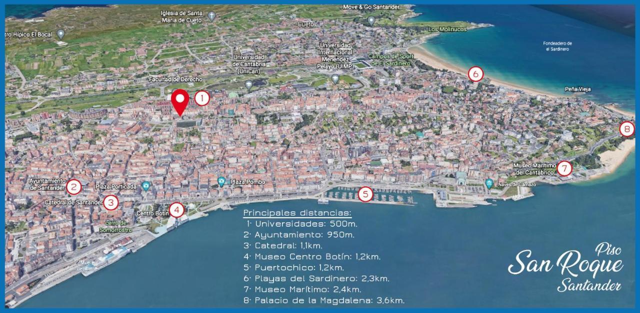 Piso San Roque 3 Hab Cerca Del Centro Y Universidad Leilighet Santander Eksteriør bilde